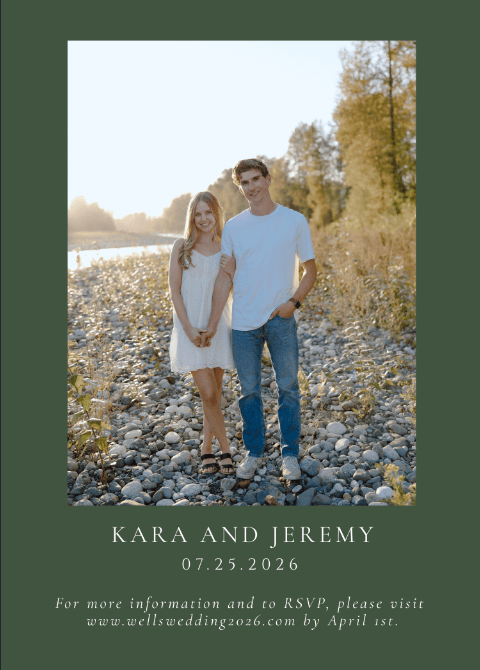 Wedding Invitation Back