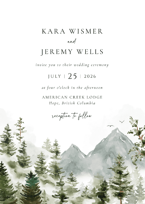 Wedding Invitation Front